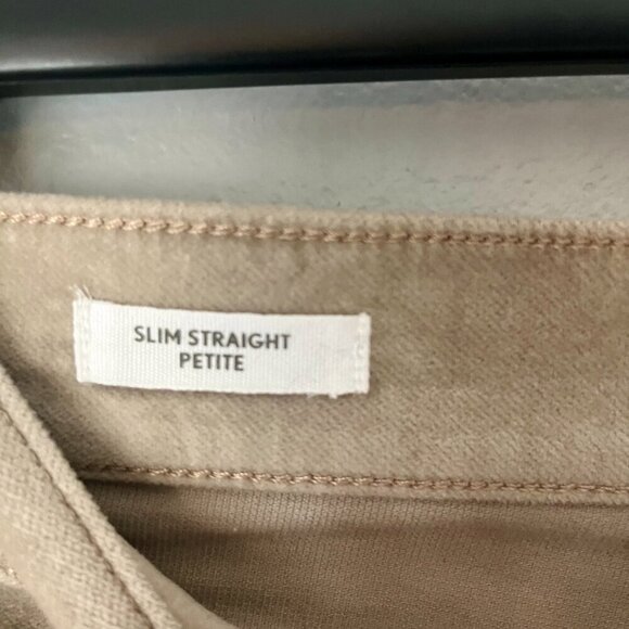 Loft Slim Straight Corduroy Tan Pants Size 6 petite - Picture 2 of 5